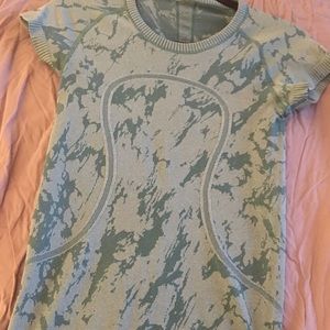 Lululemon swiftly tech T teal camo